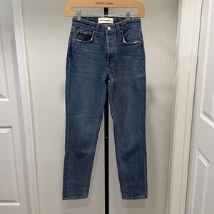 Reformation Relaxed Skinny Jeans - Color Baltic